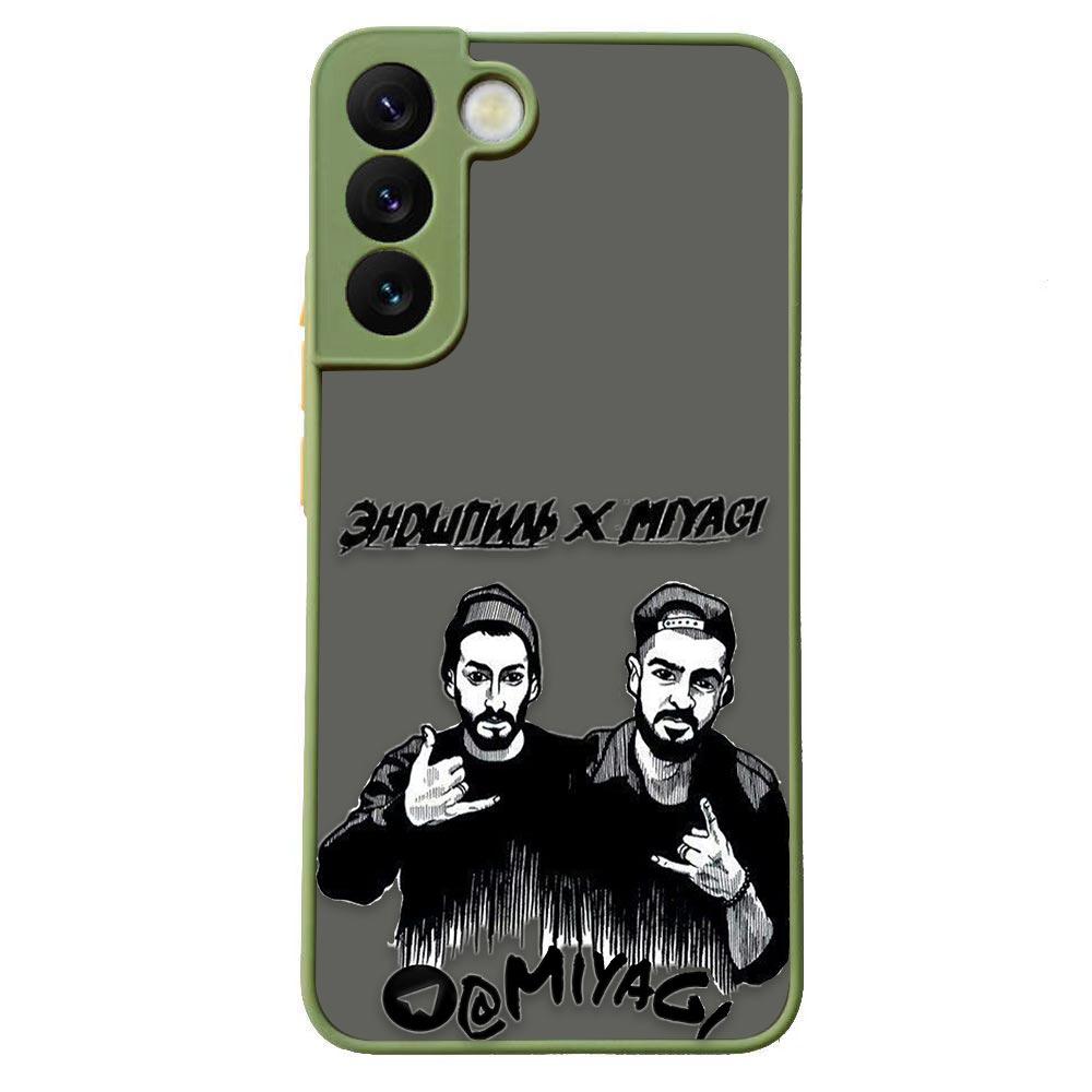 Противоударный матовый чехол Hajime MiyaGi Andy Panda Singer для Samsung Galaxy S22 Ultra S21 S20 FE S10 S9 S8 S10E Lite Plus 5G
