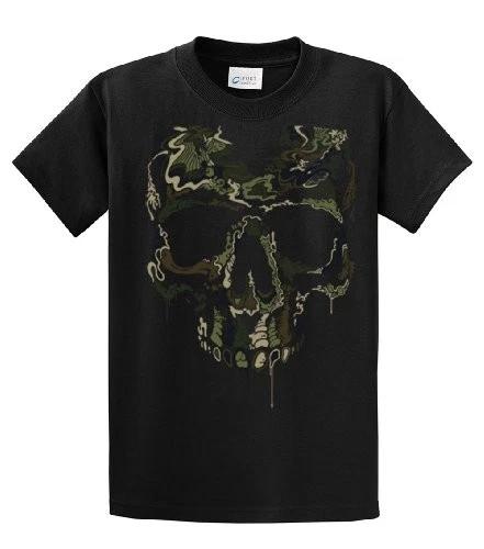 Army Military Camoflauge Skull T-Shirt Skeleton Special Operations War Skeleton XL