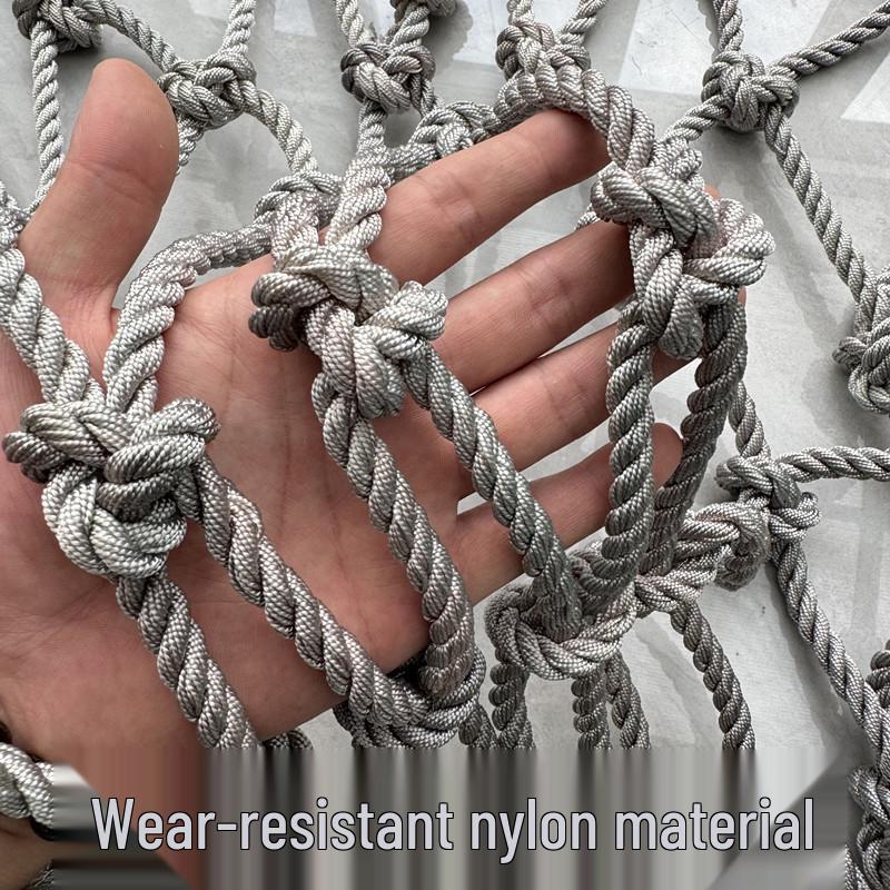High-Strength Flame Retardant Polyester Climbing Net - Acid/Alkali Resistant, Fireproof, Anti-Fall Support Net