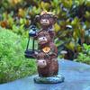 JYL TS/073,Cute Cow Pendant Light Resin Solar Outdoor Light Animal Statue for Garden Path Decor