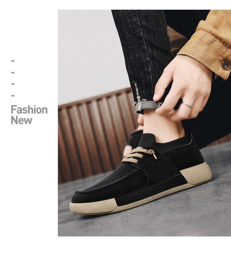 Men's 2025 Spring Lightweight Breathable Leather Shoes – Non-slip, Odor-resistant Casual Flats