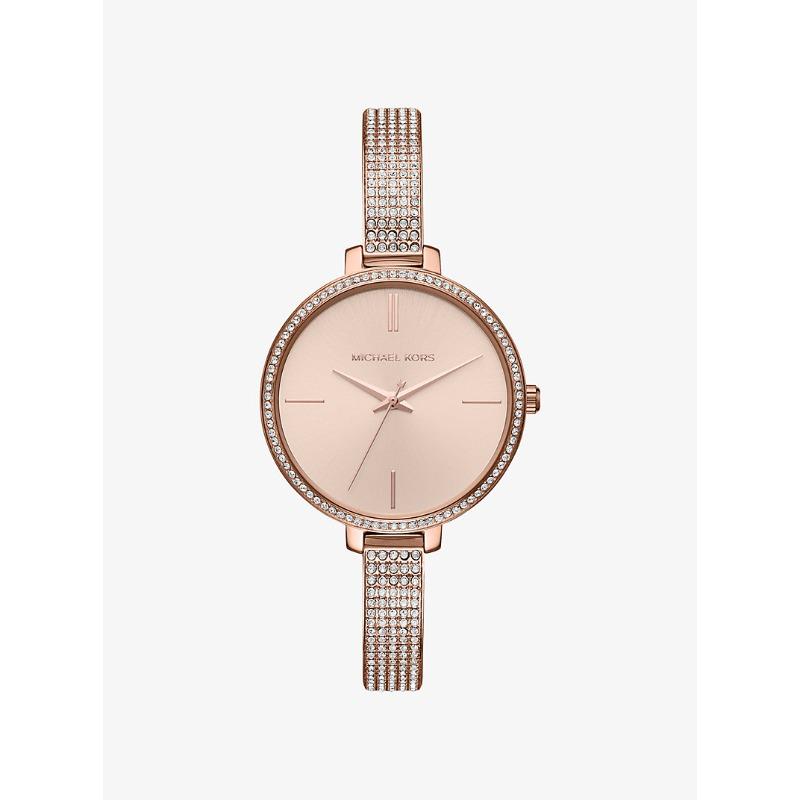 Часы Michael Kors Jaryn с паве, покрытие из розового золота, MK3785 розового золота
