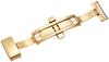 [Bambi] Buckle for watch strap, double-folding, butterfly clasp, for leather buckle, gold, 16mm, ZG010N ZG010N