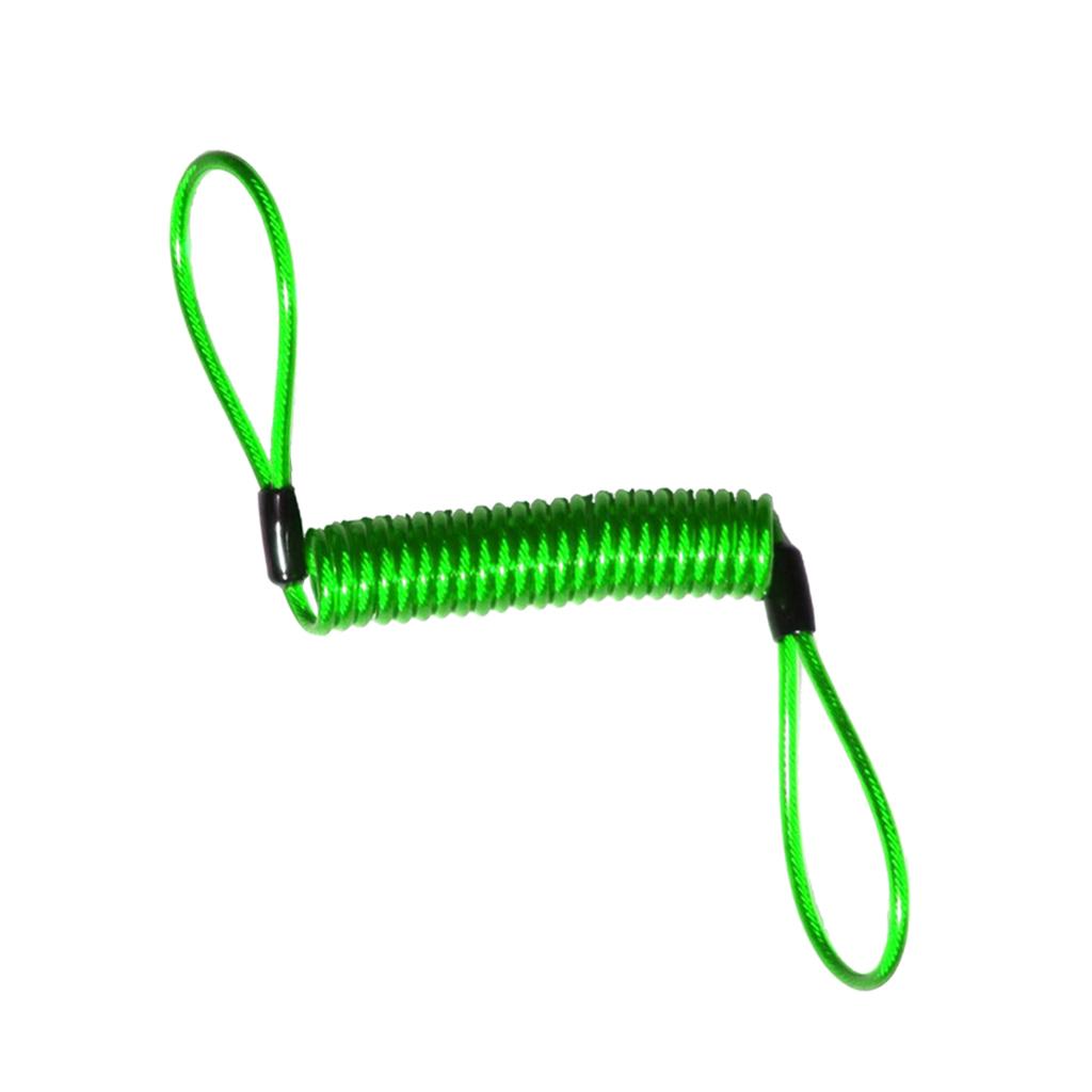 Spring Rope Wheel Vehicle Lock Reminder Cable Lanyard Coil Alarm Wire Security for Bicycle Motorbike