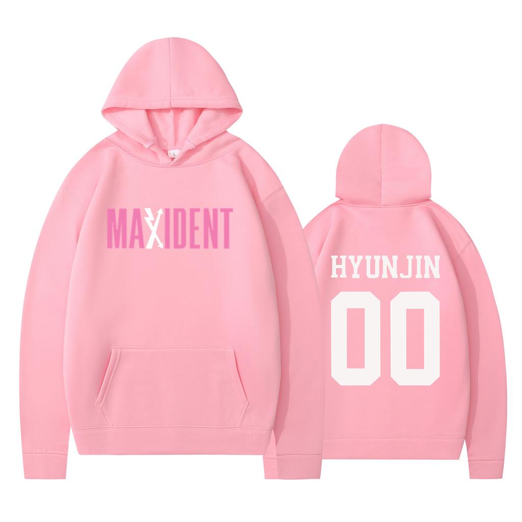 Vintage Grafický Potisk Stray Kids Mikina Dámská Pánská Ležérní Hip Hop Streetwear Dlouhý Rukáv Fleecová Mikina Unisex