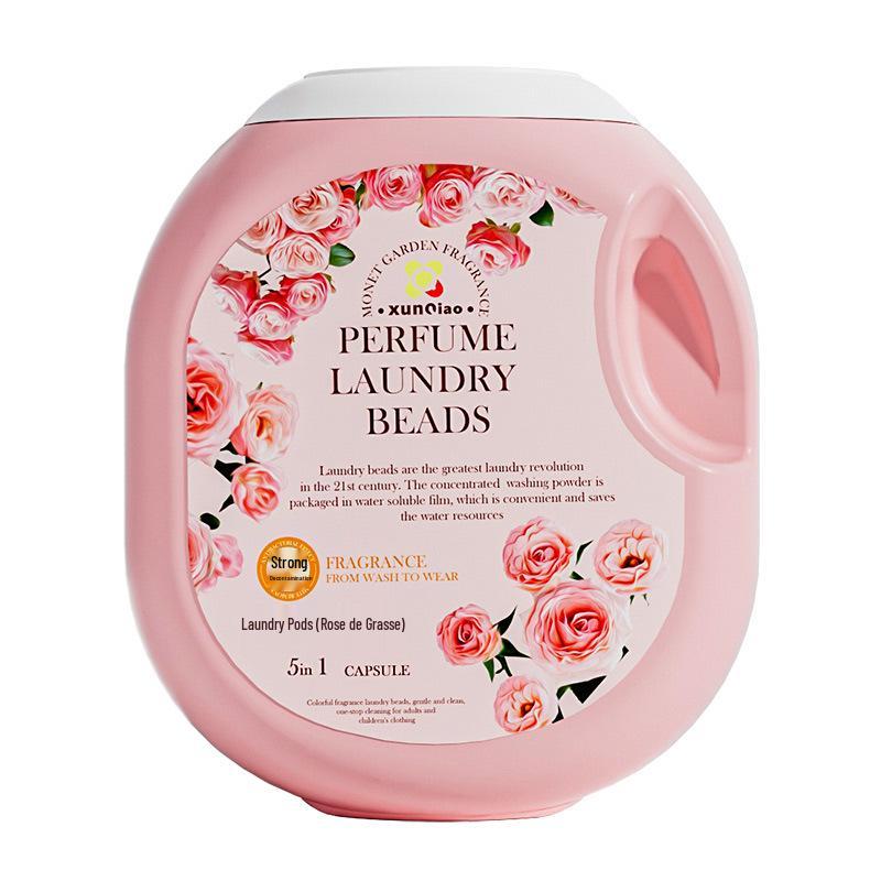Капсулы для стирки с османтусом: Удаление пятен, Стойкие ароматические бусины «Пять в одном», Концентрированное антибактериальное моющее средство.