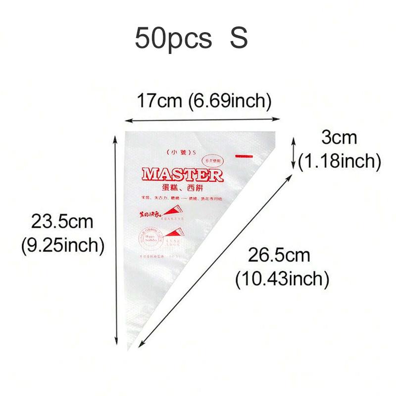 

100~300 шт. Одноразовые кондитерские мешки Бытовые кухонные товары для выпечки Украшение тортов и печенья DIY Треугольный мешок для крема TMZ