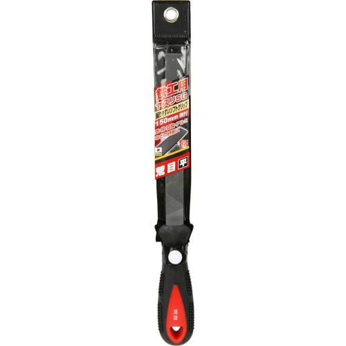 SK11 (SK11) Ironwork File Soft Grip Coarse Flat 150mm with Handle
