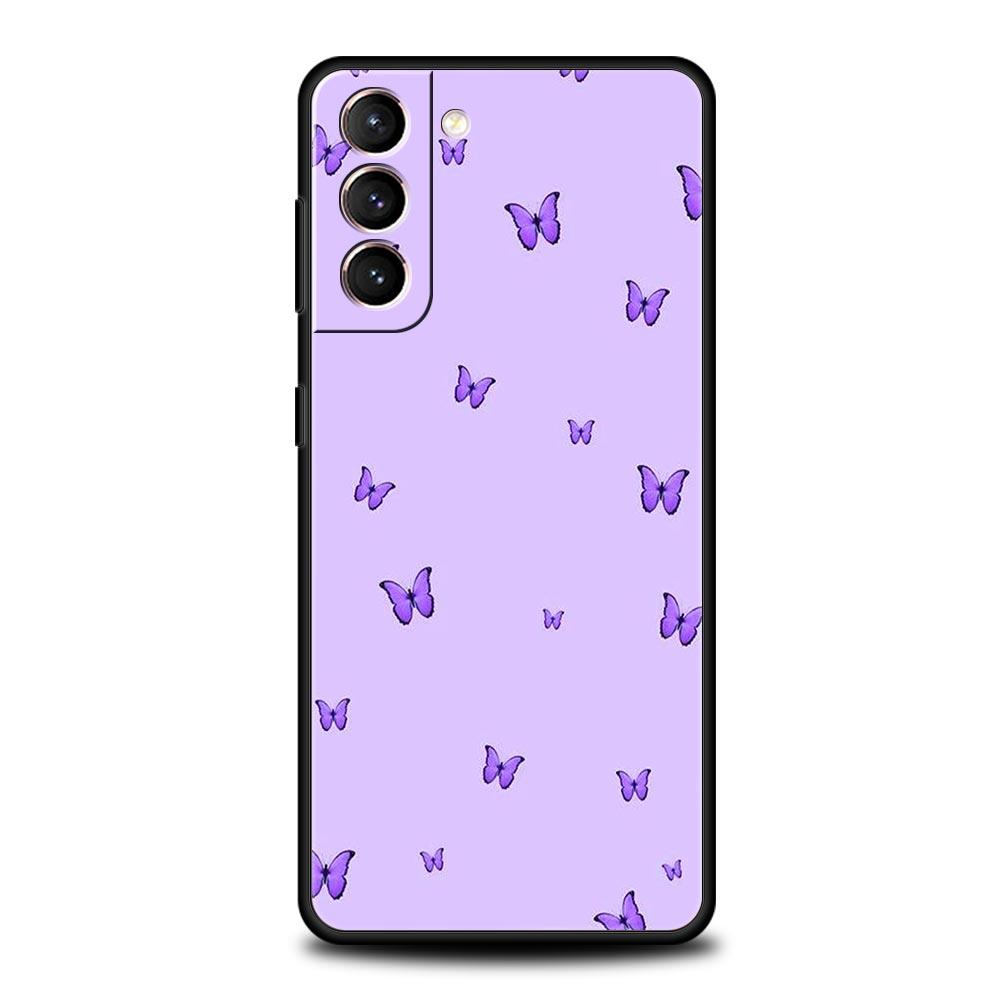 Infinity On Purple Soft Phone Case For Samsung Galaxy S24 S23 S22 S20 Ultra S21 FE 5G S10 S9 Plus S10E S8 20 Silicone TPU Cover