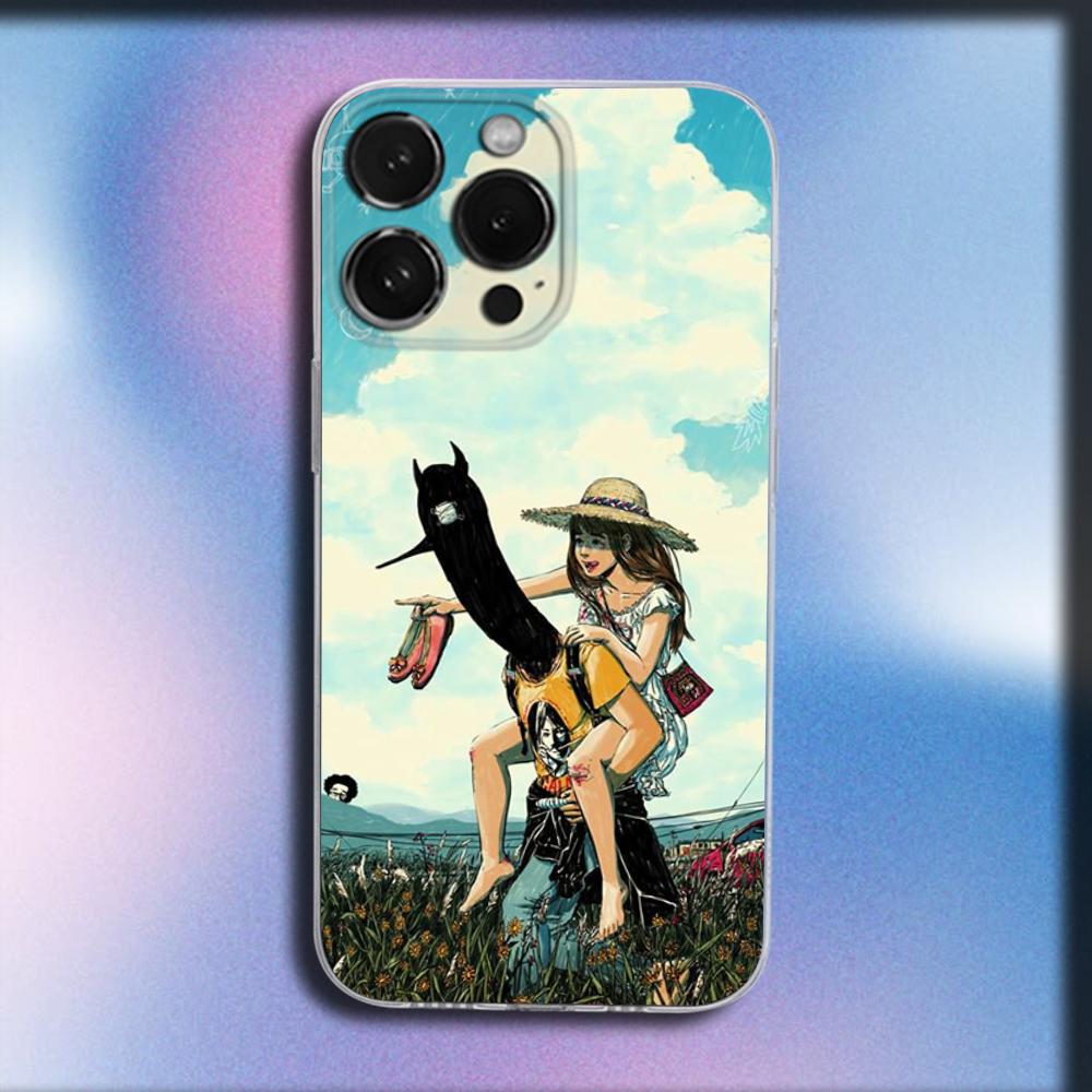 Goodnight P-Punpun Phone Case For iPhone 16,15,14,13,12,11 Plus,Pro,Max,XR,XS,X,Plus,SE,Mini Transparent Soft Cover
