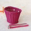 Bicycle Basket Large Capacity Strong Load-bearing Universal Simple Installation Hand-Woven Imitation Rattan Bike