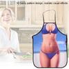 Funny 3D Cooking Apron - Waterproof, Sexy Man or Woman Bikini Apron