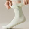 6 Pairs Women's Multicolour Crew Socks,  Slouch Socks, Elegant, Comfortable, Breathable, Moisture-Wicking