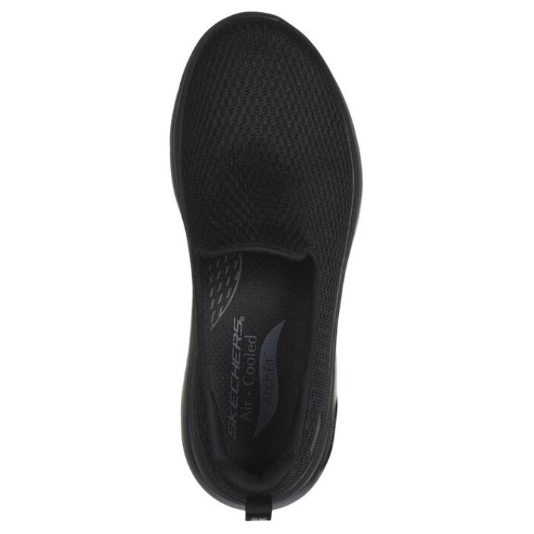 Skechers Go Walk Arch Fit 2.0 Simple Comfortable Durable Breathable Low Top Casual Shoes Women Sneaker Black 125313-BBK