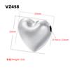 Unique Round and Heart-Shaped 3D Spacer Beads, Gold-Plated Brass Metal Beads DIY Crafting Supplies for Necklaces Bracelets:VZ446