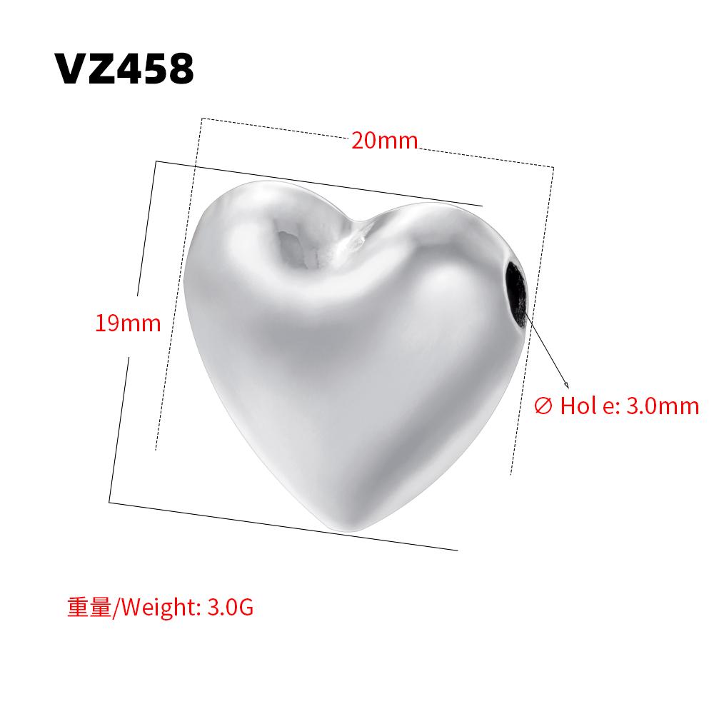 Unique Round and Heart-Shaped 3D Spacer Beads, Gold-Plated Brass Metal Beads DIY Crafting Supplies for Necklaces Bracelets:VZ446