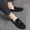 FashionMen' Loafers Brown Black Leather Shoes Leisure Gentleman Comfortable Men Shoes Lightweight Comfortable Fashion Moccasins Flats