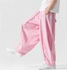 East Rain Wide-Leg Baggy Pants, Sarouel Pants, Solid Color, Lightweight, Loose Fit, Easy-Dress Pants, Plus Sizes, Men's, SEW516
