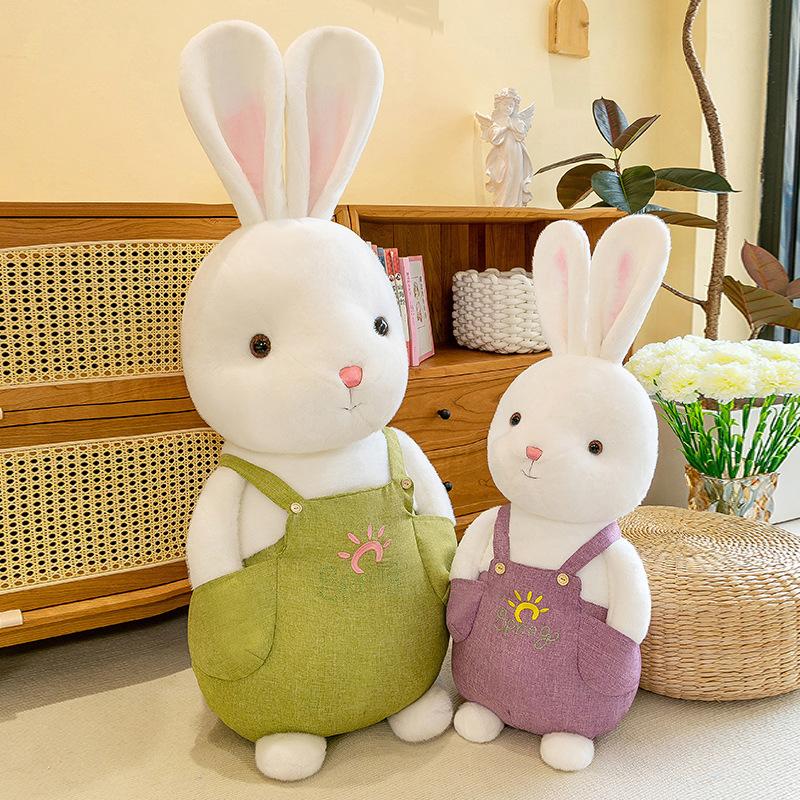 Internet celebrity sunshine rabbit doll plush toy children soothing little white rabbit doll little girl press bed exchange gifts