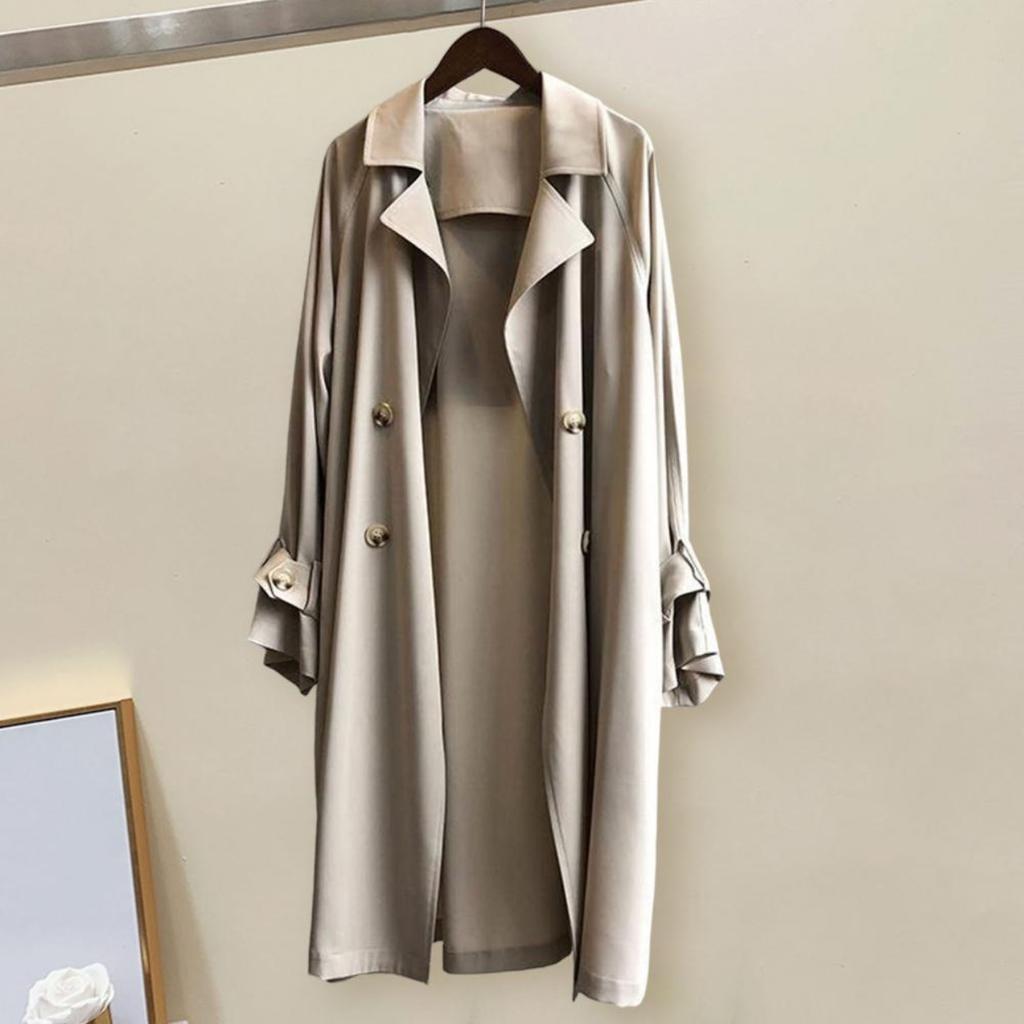 Senhora elegante jaqueta casual botões outwear elegante cor pura senhora sobretudo