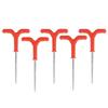 5PCS Metal Plastic Ice Fishing Stakes Y-Handle Grip Tent Stakes Drill Rod Holders  Winter Camping