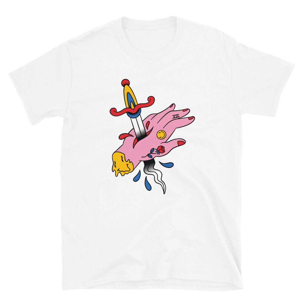 Knife Through Hand Psychedelic Mind Altering T-Shirt S разноцветный