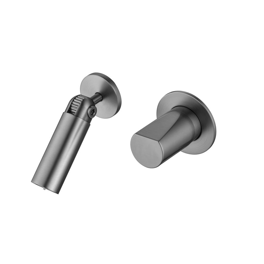 New Basin Faucet Hot Cold Sink Mixers Basin Faucet Rotation Spout Sink Mixer Brass In-wall Gray Single Lever Basin Faucet