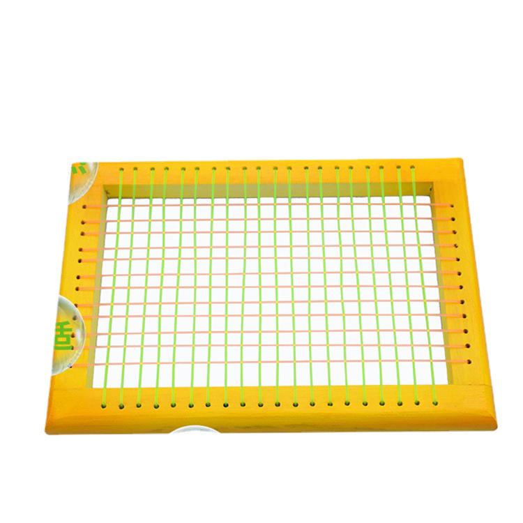 Almofada de Cadeira de Verão Respirável em Malha com Estrutura de Madeira