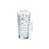 Water Bottle Cold Drinking Cup 330ml/410ml Rattan Woven Patterned Wine Glass Household Embossed Glass Cup Transparent Mojito Mug