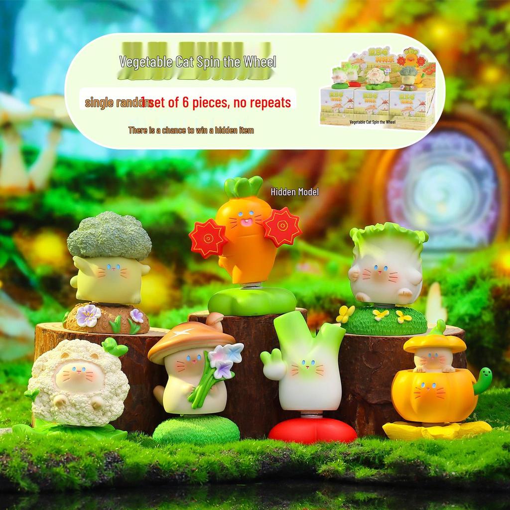 Chao Wan Super Stable Emotion Little Fairy Luo - Second Wave Flocked Blind Box Cute Desktop Decoration Ornament.