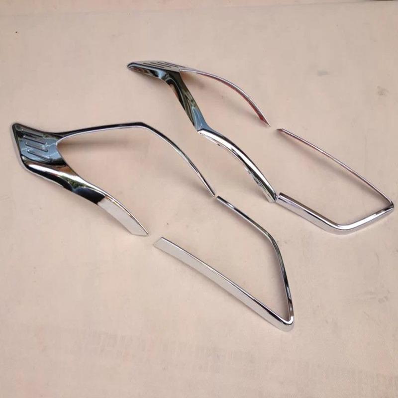 Car Body ABS Chrome Cover Trim For Hyundai Creta IX25 2014 2015 2016 2017 2018  Back Rear Light Lamp Frame Eyebrow 4PCs