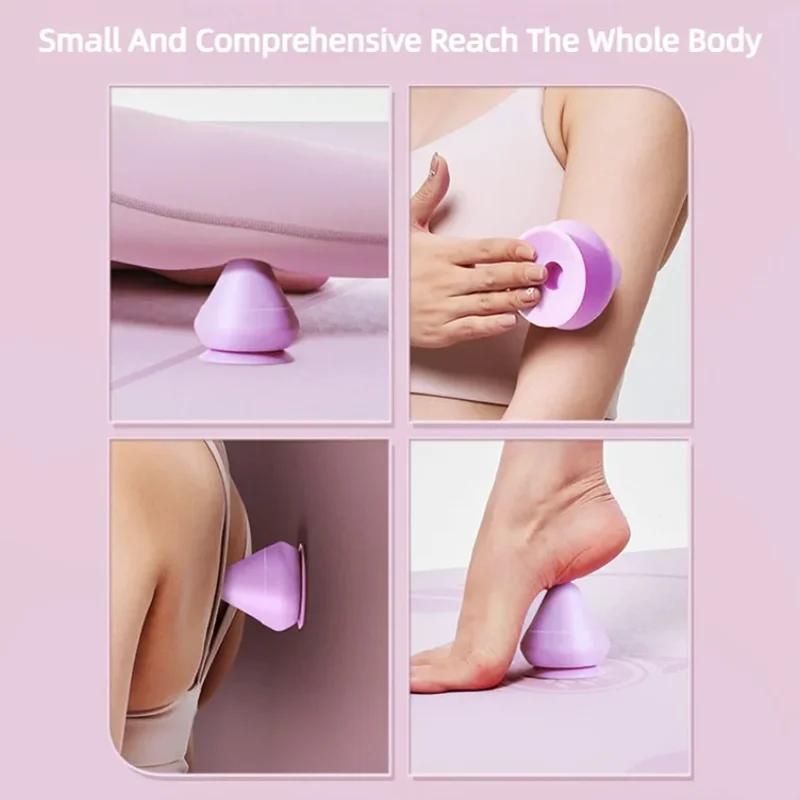 Adsorption Type Fascia Ball Massage Cone Plantar Lumbar Back Shoulder And Neck Whole Body Meridian Points Silicone Fascia Ball