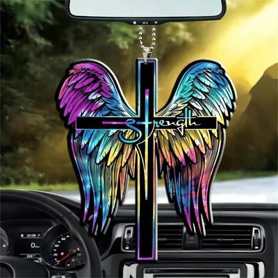 Colored Feather Pendant, Car Rearview Mirror Pendant,Hanging Decorative,Key Chain and Bags Pendant,Friend Gifts