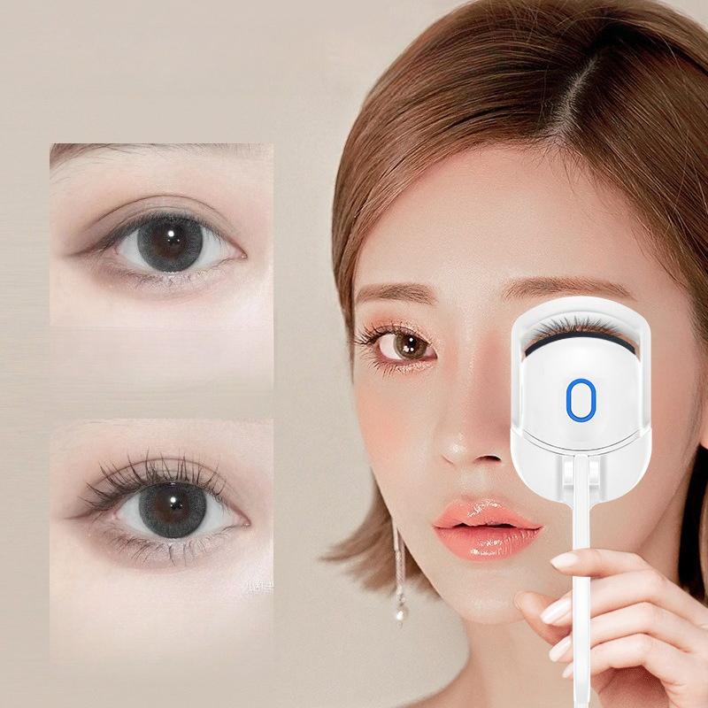 1Pc Electric Eyelash Curler with Heating Function, Long-Lasting Setting, Rechargeable
