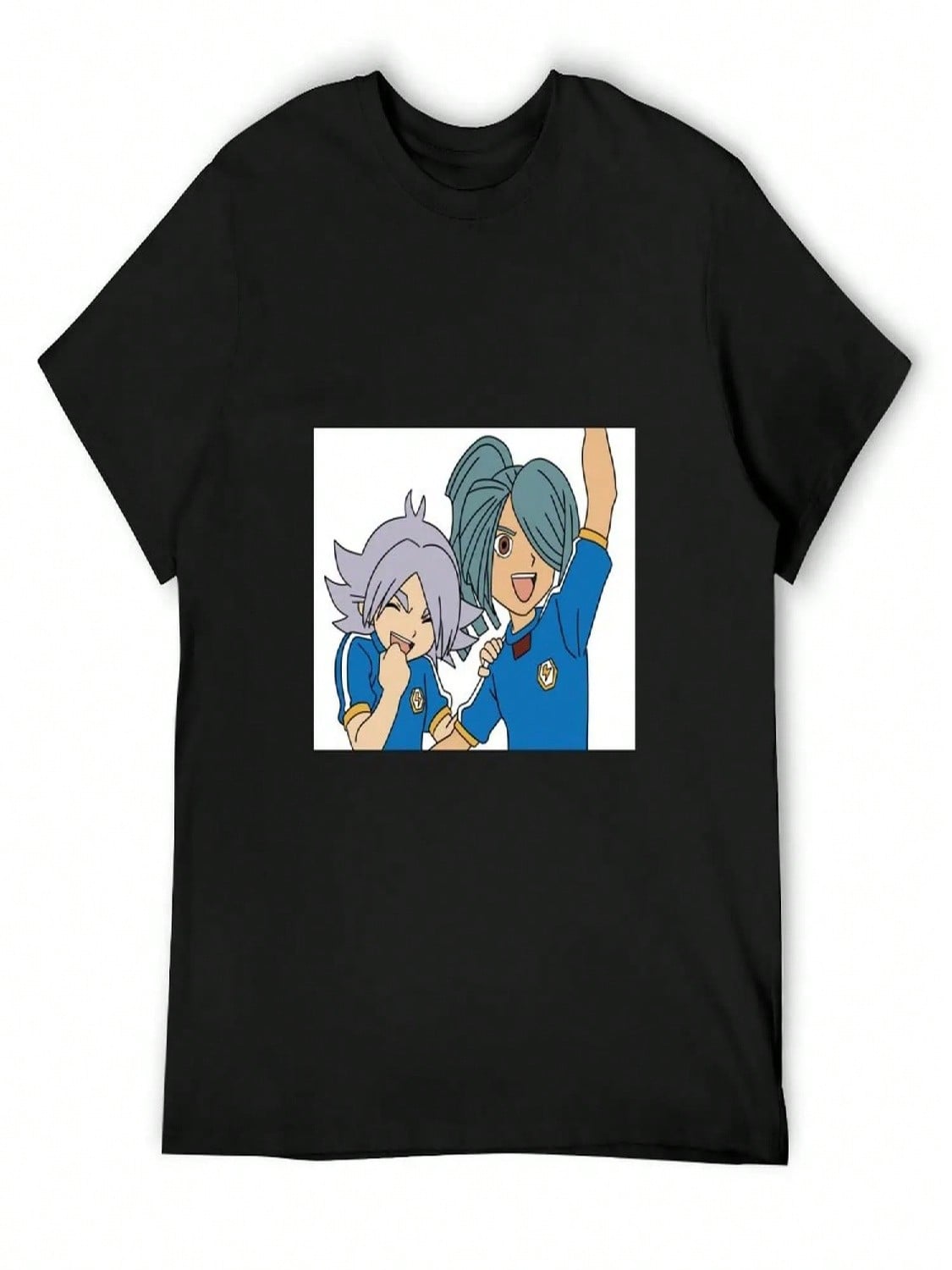 Inazuma Eleven Fubuki And Kazemaru Sticker T-Shirt Plain Quick Drying Vintage T Shirts unisexs Big And Tall T Shirts S разноцветный