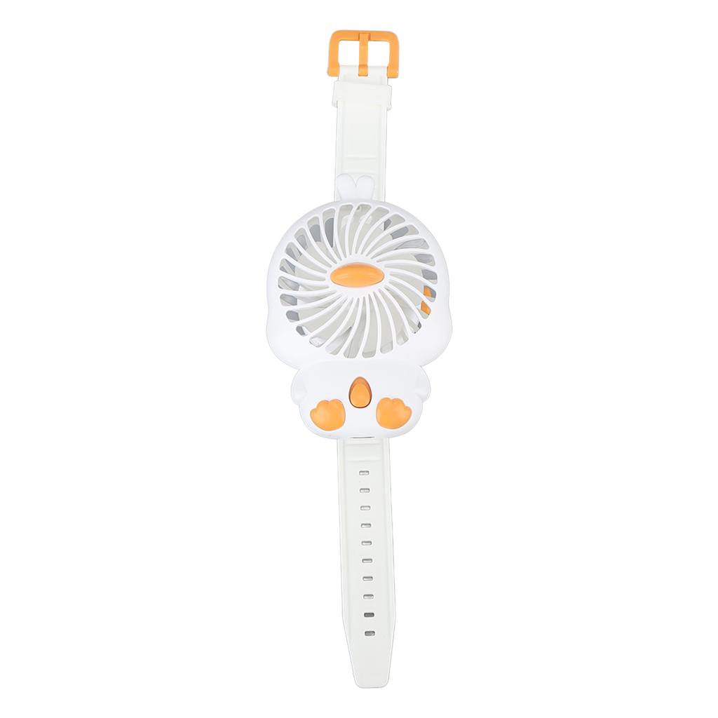 Fan Watch with Comfortable Strap USB Rechargeable Cute   Shape Wrist Watch Fan for Kids Indoor Outdoor Use