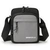 Check Canvas Shoulder Bag Men's Lightweight Crossbody Small Square Bag