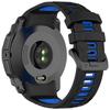 For Garmin Instinct 3 Solar 45mm/AMOLED 45mm Watch Band 22mm Dual Color Silicone Replacement Strap