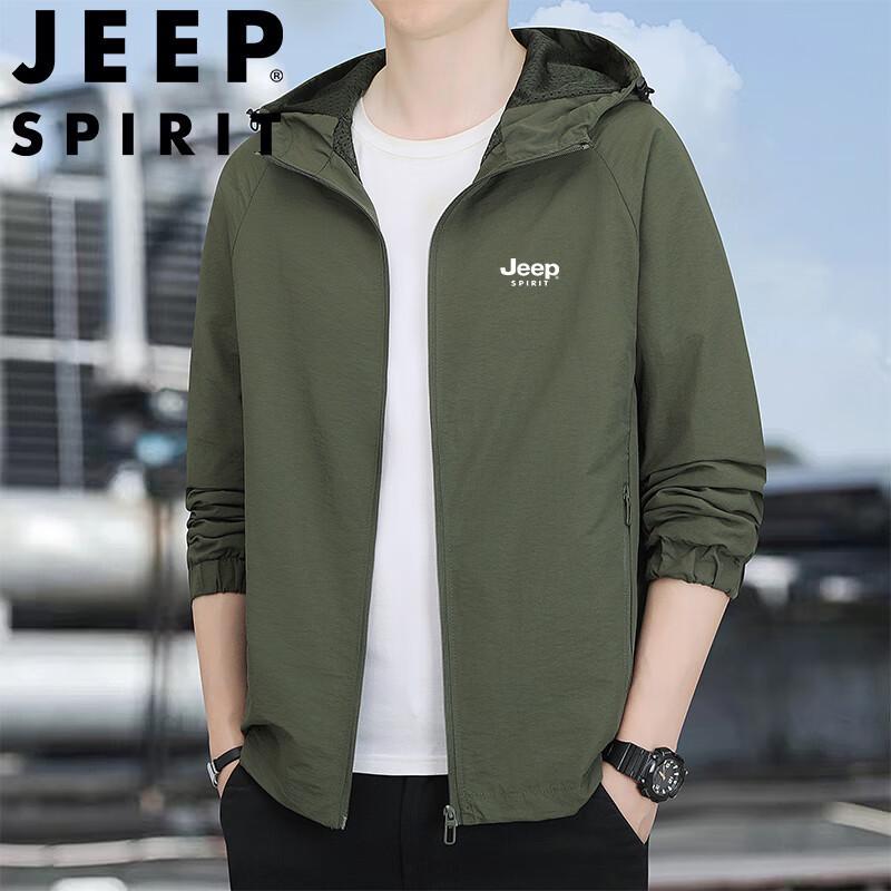 

JEEP SPIRIT Men s Casual Outdoor Stand Collar Jacket 3XL