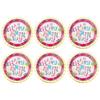 6Pcs Disposable Cakes Paper Tray Round Cake Boards Dessert Plates Cardboard Circle Bases for Birthday Day
