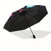 1pc Halloween Skulls Cats Bones Pattern Umbrella with Plastic Handle,Suitable for All Seasons Home Travel Outdoor UmbrellaB1863