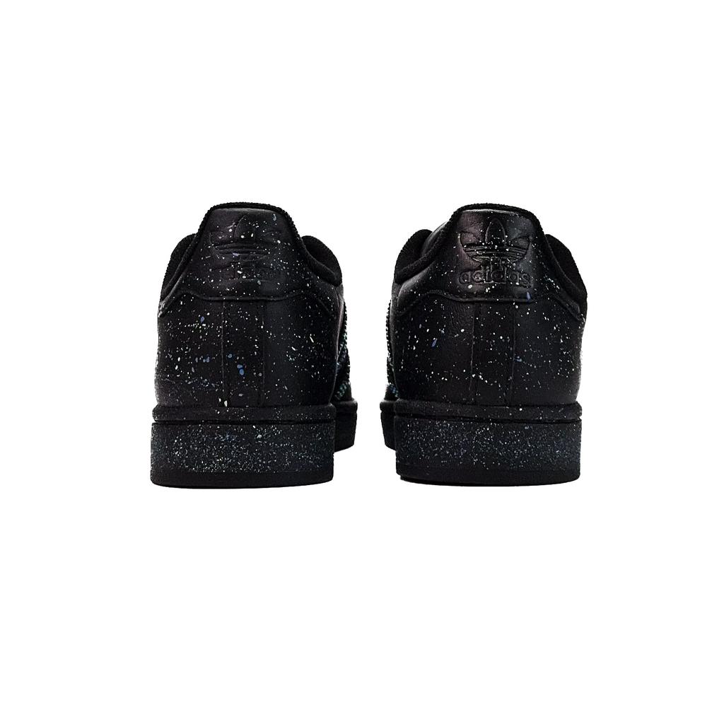 Adidas Originals Superstar 2 Starry Dot Abrasion Resistant Low top Skateboard Shoes Unisex Black JI0079(Team935-)