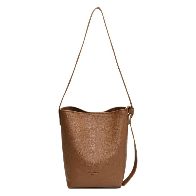 2025 Autumn New Style Fashion Mother and Child Two-piece Set Soft Bucket Bag Single Shoulder Oblique Span Women's Bag