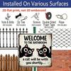 2D Flat, 1pc Vintage Aluminium Metal Sign, Outdoor Decorative Wall Sign, Tin Sign Style, Bathroom Cat Humor Decor, "A Cat Will Be with You", Home