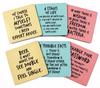 Inkdotpot Set of 6 Drink Coasters Easy Clean 4 Inch Square  Coasters  Cork Base-  Reusable- Funny Bachelor