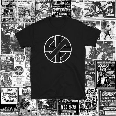 230 Gsm 100% Cotton Crass Logo Short Sleeve Shirtpunk Crust Dbeat Hardcore Punk Discharge Tragedy His Hero Is Gone