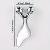 2-in-1 Gua Sha Massage Tool & 3D Facial roller V Metal facial scraping massager for skin lifting and facial massage