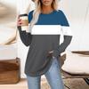 Womens Oversized Sweatshirt Graphic Sweater Long Sleeve Drop Shoulder Round Shirt Tops Vintage Clothes