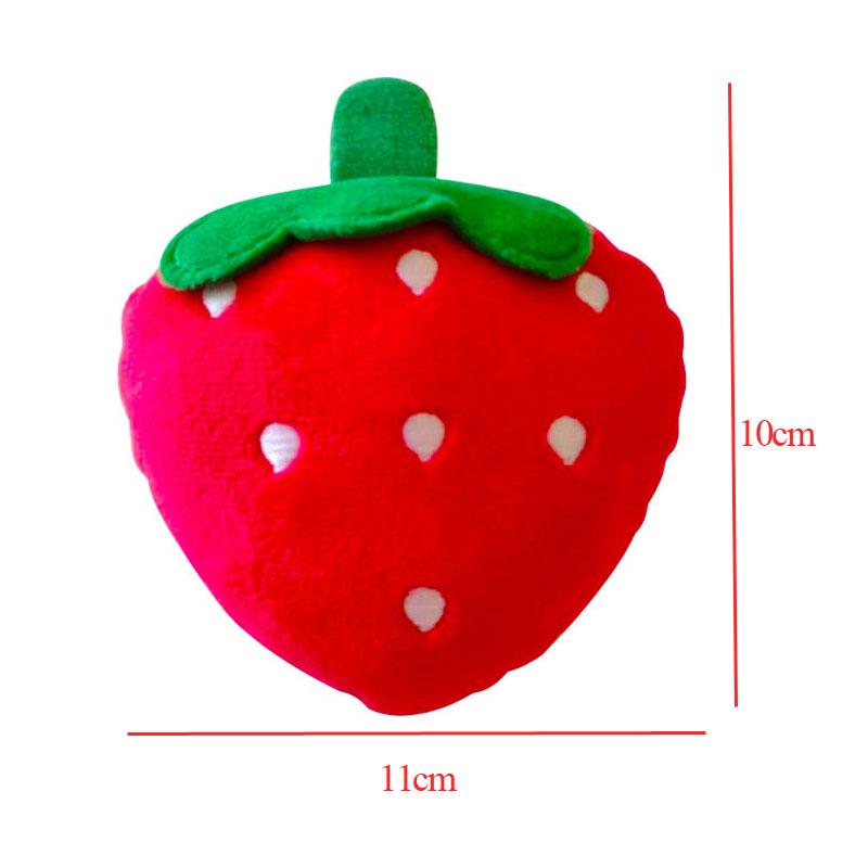 2026 Fruit Dog Toys Squeaker Plush Chew Toy for Small Dogs Training Perros Soft Squeeze Sound Cute Banana Watermelon Pet Accessories