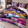 Adventure Time cartoon 3Pcs Bedding Set Duvet Cover With Two Pillowcases For Bedroom Home Decoration